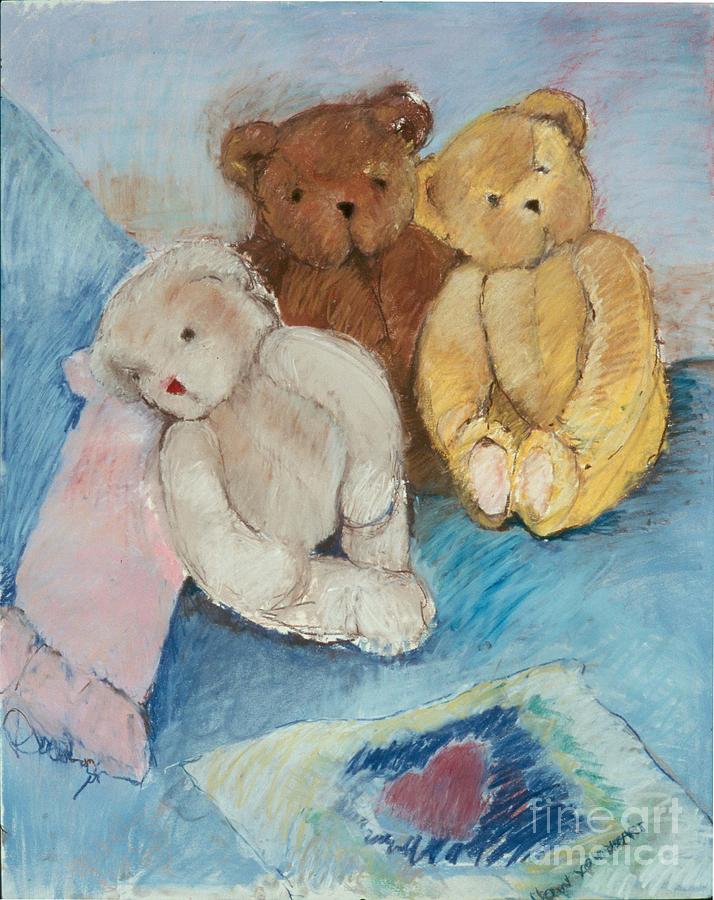 3 teddy bears