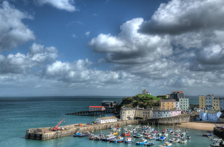 Boat Photograph - Tenby Harbour #3 by Steve Purnell