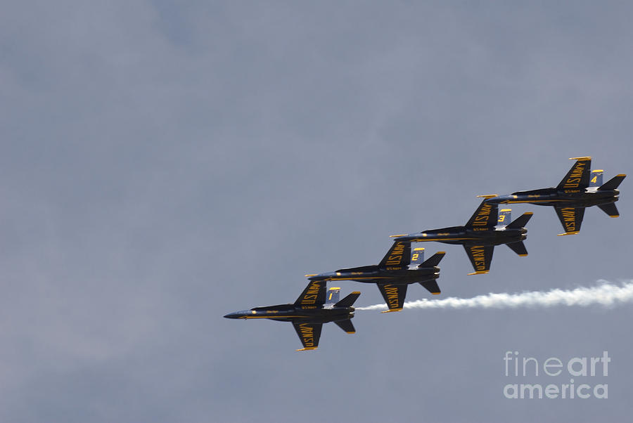 The Blue Angels Perform Aerial #3 Photograph by Stocktrek Images