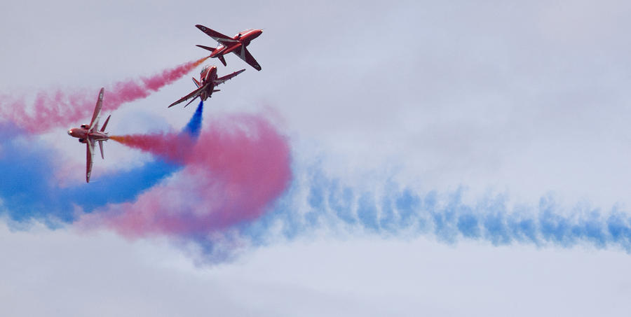 The Red Arrows #3 Photograph by Ian Middleton