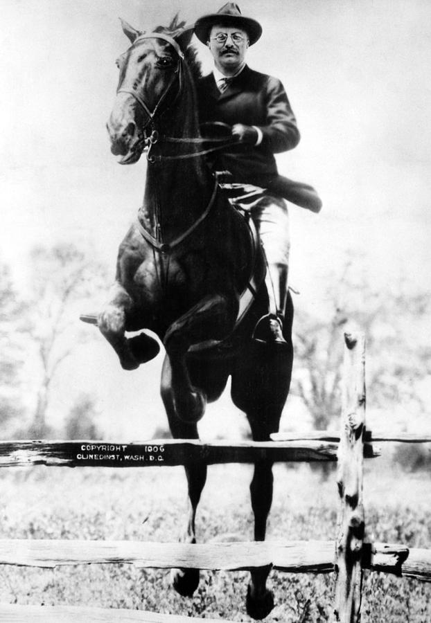 Horse Photograph - Theodore Roosevelt, 1858-1919, U.s #3 by Everett