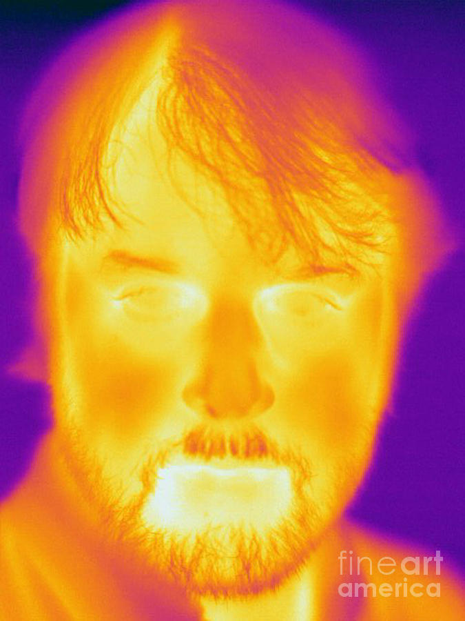Thermogram Of A Man #3  by Ted Kinsman