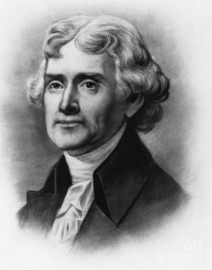 Thomas Jefferson, 3rd American President #3 Photograph by Photo Researchers