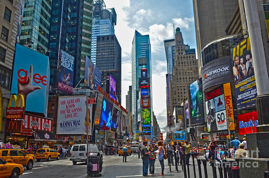 Times Square Digital Art by Pravine Chester - Fine Art America