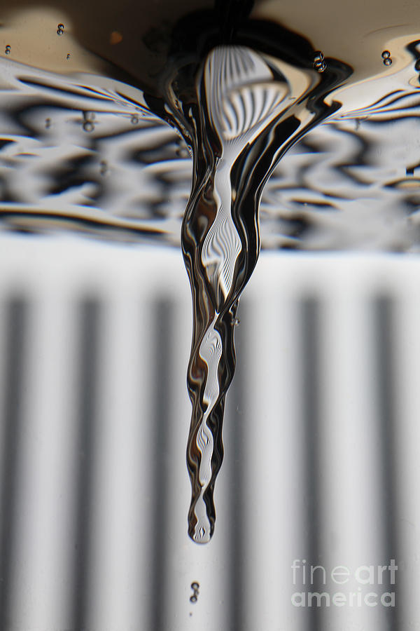 Science Photograph - Vortex In Water #3 by Ted Kinsman