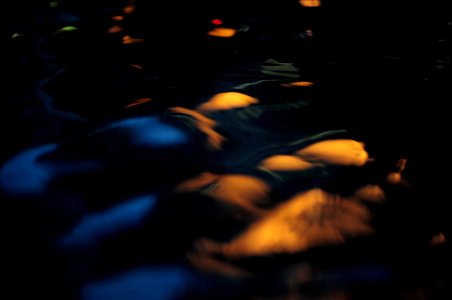 Water Photograph - Water At Night #3 by Frank DiGiovanni