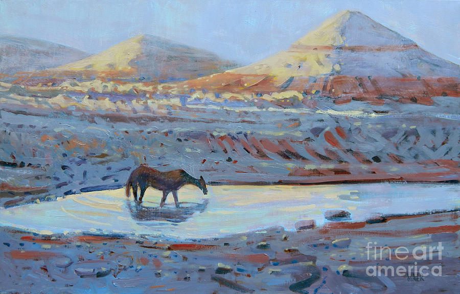 Water Hole #1 Painting by Donald Maier