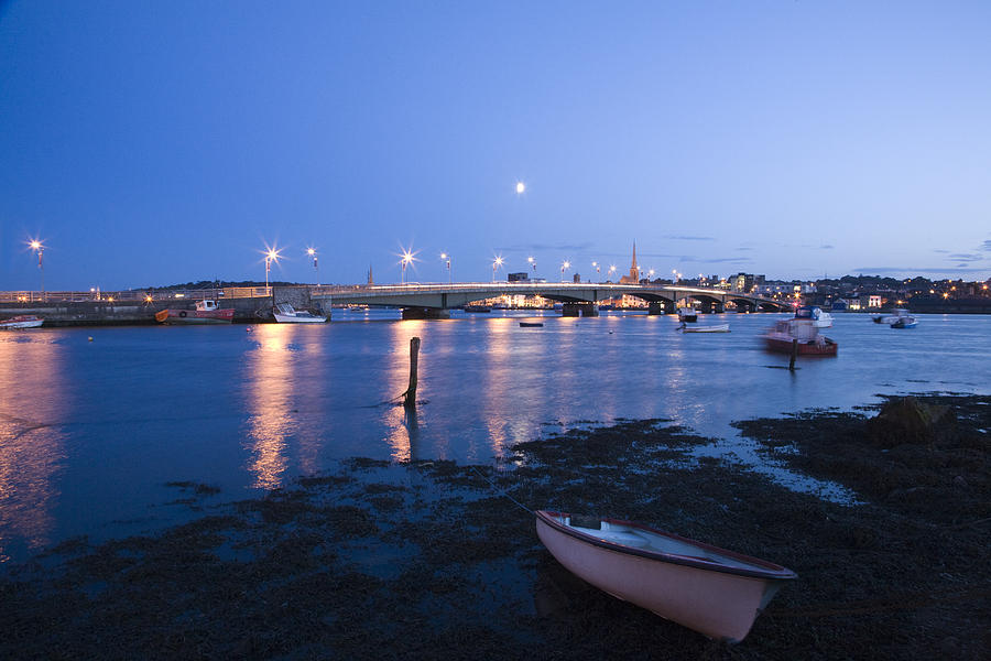 Wexford Harbour at dusk #3 Photograph by Ian Middleton