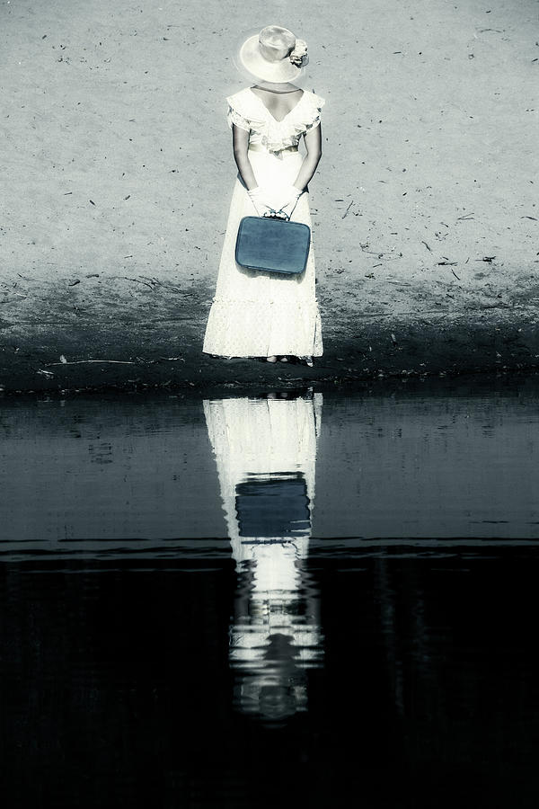 Summer Photograph - Woman With Suitcase #3 by Joana Kruse