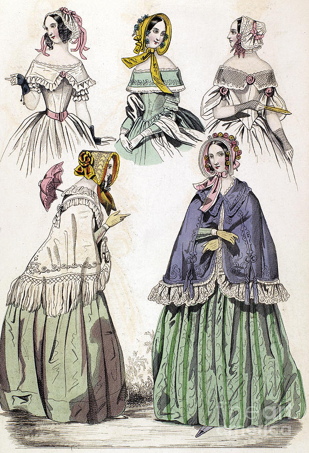 Womens Fashion, 1842 Photograph by Granger | Fine Art America