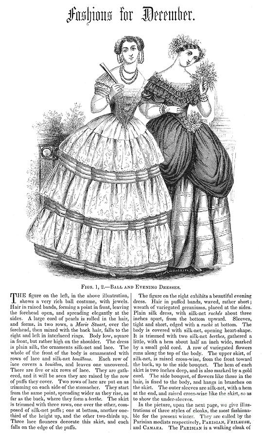 Womens Fashion, 1851 Photograph by Granger | Fine Art America