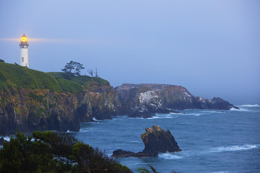 Landscape Photograph - Yaquina Head Lighthouse Newport Oregon #3 by Craig Tuttle