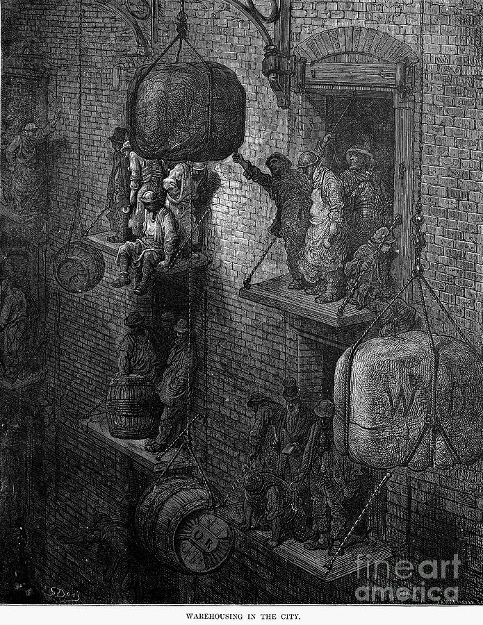 London #50 Drawing by Gustave Dore