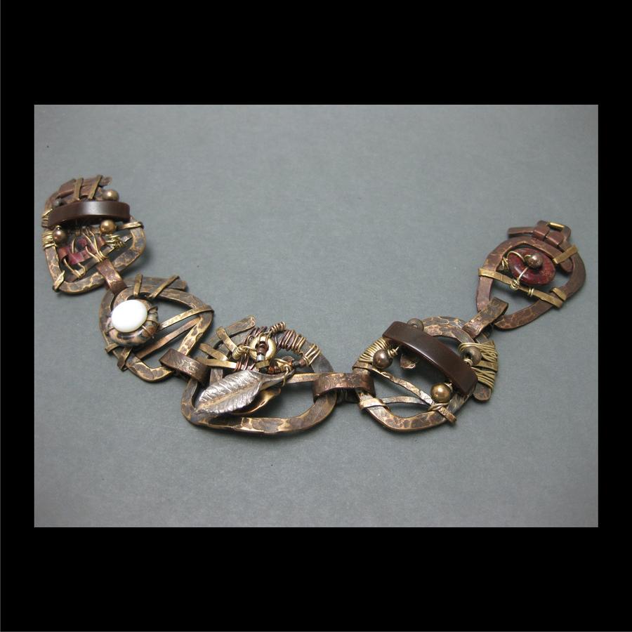 337 Forged and Woven Link  Jewelry by Brenda Berdnik