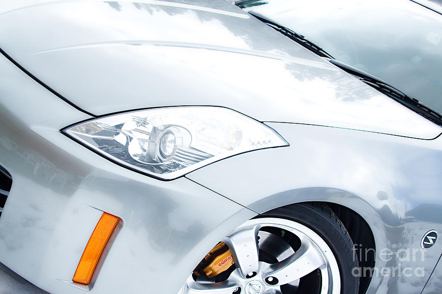 350Z Car Front Close-Up  Photograph by James BO Insogna
