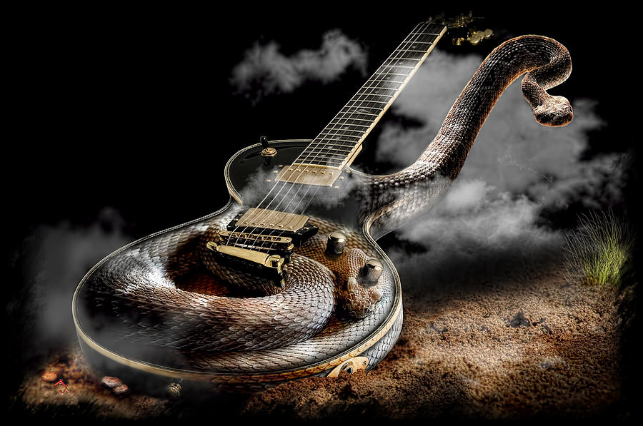 Guitar Still Life Digital Art - Untitled #36 by Adam Vance
