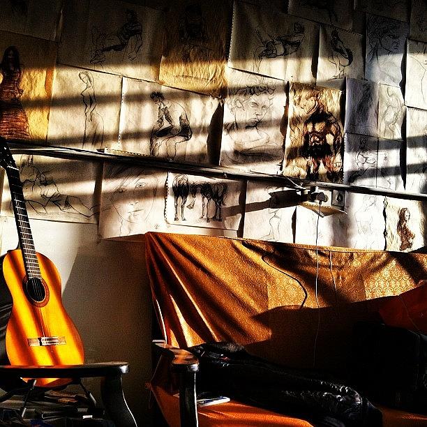 Guitar Still Life Photograph - Instagram Photo #371342695825 by Keyvan Shokrollahi