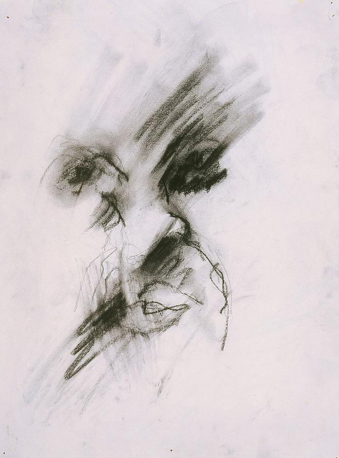 Portrait Drawing - Untitled #38 by Iris Gill