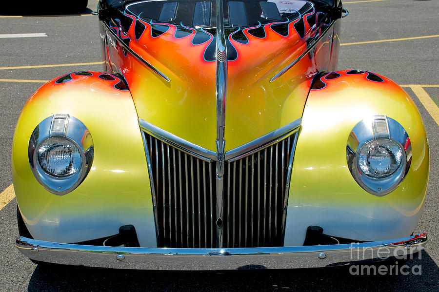 39 Ford Deluxe Hot Rod Grill Photograph by Mark Dodd