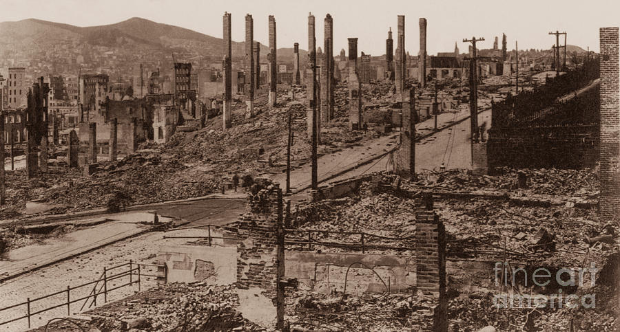 1906 San Francisco Earthquake #4 Photograph by Science Source