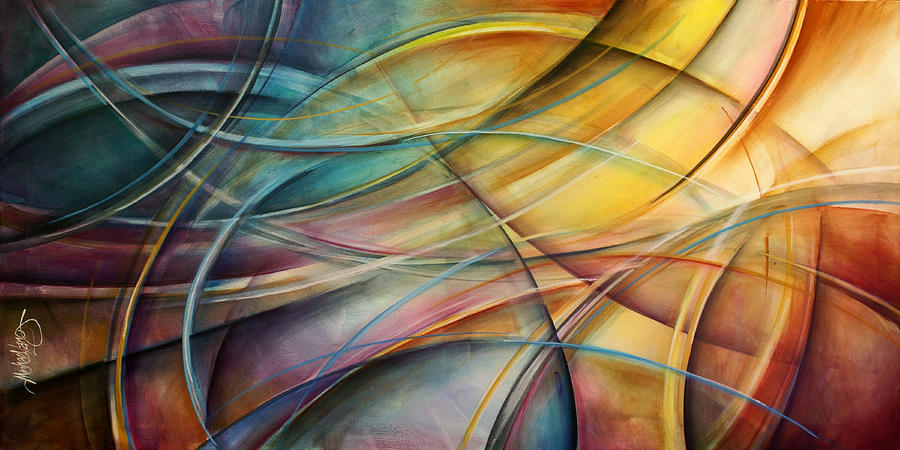 Abstract  #4 Painting by Michael Lang