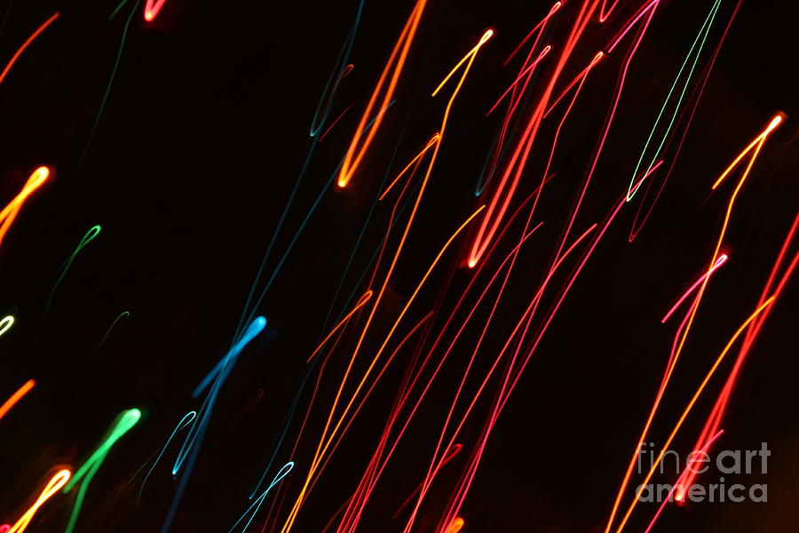 Abstract Motion Lights #4 Photograph by Henrik Lehnerer