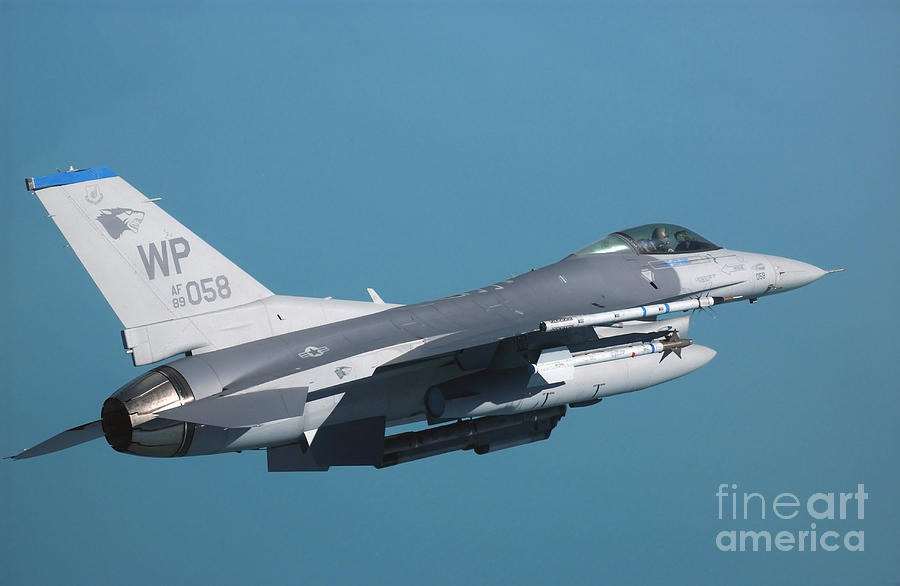 An F-16 Fighting Falcon In Flight #4 Photograph by Stocktrek Images