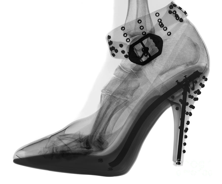 An X-ray Of A Foot In A High Heel Shoe #4 Photograph by Ted Kinsman