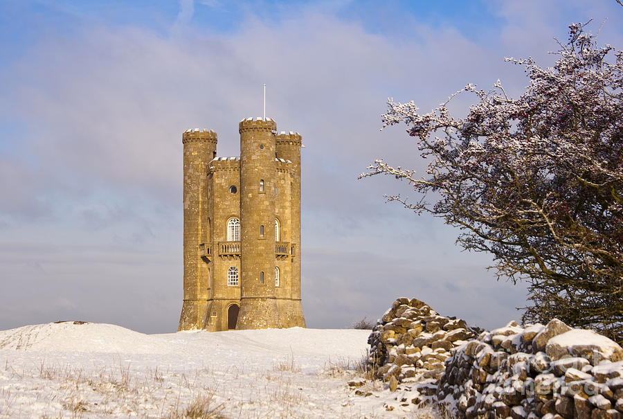Broadway tower in winter snow #4 Photograph by Andrew  Michael