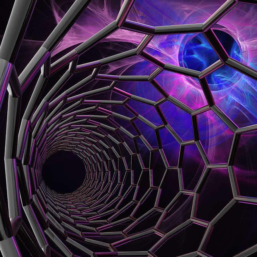 Carbon Nanotube, Artwork #4 Digital Art by Laguna Design