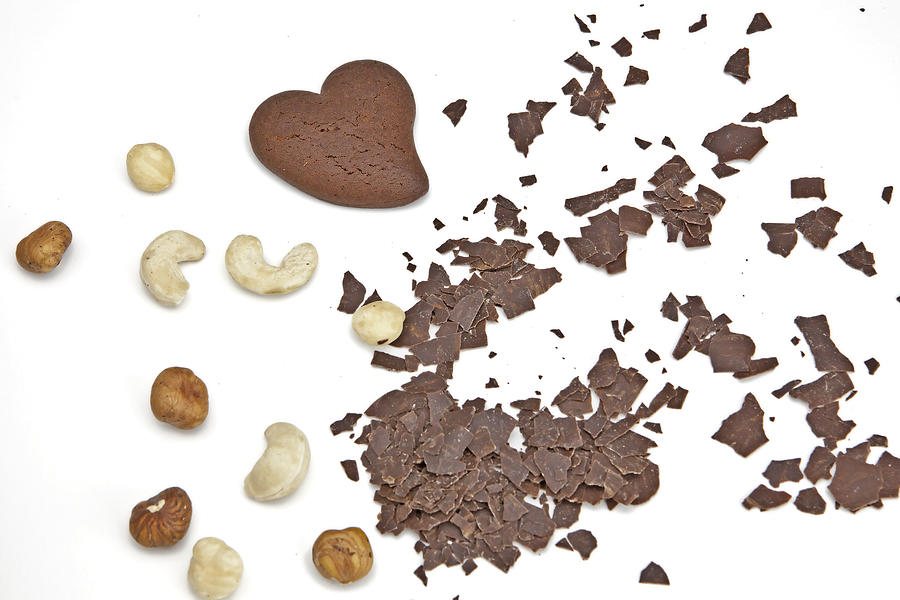 Chocolate Still Life Photograph - Chocolate heart #4 by Joana Kruse