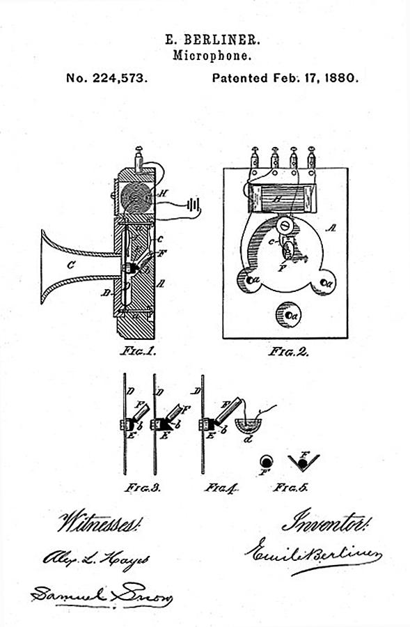 Early Recording Device The Berliner Photograph by Everett - Fine Art ...