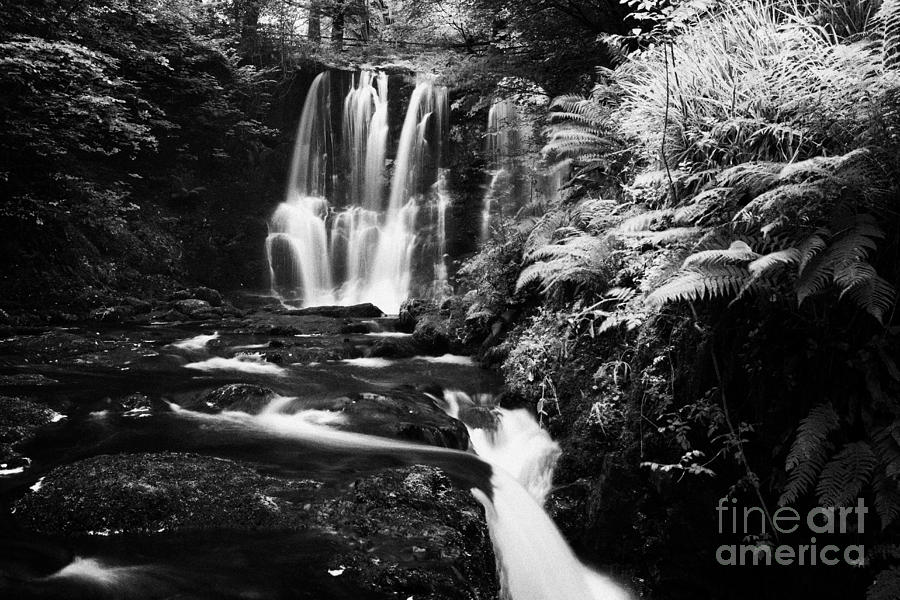 Waterfall Photograph - Ess-na-crub Waterfall On The Inver River In Glenariff Forest Park County Antrim Northern Ireland Uk #4 by Joe Fox