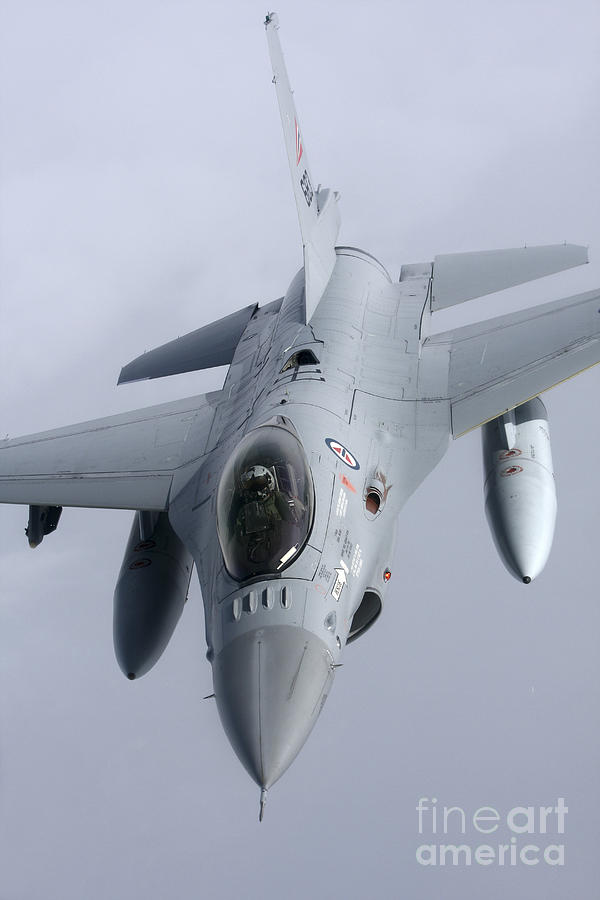 Transportation Photograph - F-16 Fighting Falcon Of The Norwegian #4 by Daniel Karlsson