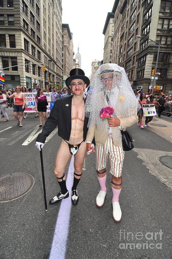 Gay Pride Couple NYC 2011 Photograph by Mark Gilman