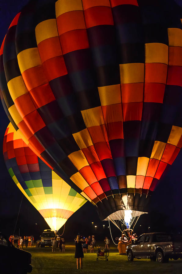 Grove City balloon glow #4 Photograph by Brian Stevens
