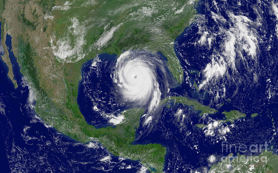 Katrina Photograph - Hurricane Katrina #4 by Science Source
