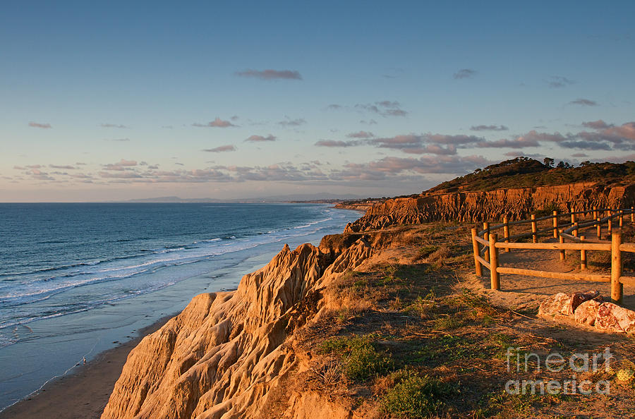 La Jolla California Sunset Coast at Torrey Pines State Park Photograph ...