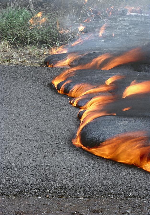 Lava Photograph - Lava Flow From Kilauea Volcano #4 by G. Brad Lewis