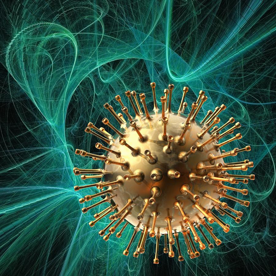 Medical Nanoparticles, Conceptual Image #4 Digital Art by Laguna Design