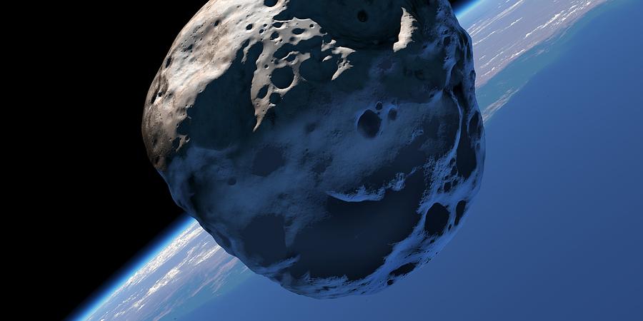 Near-earth Asteroid, Artwork Photograph by Detlev Van Ravenswaay