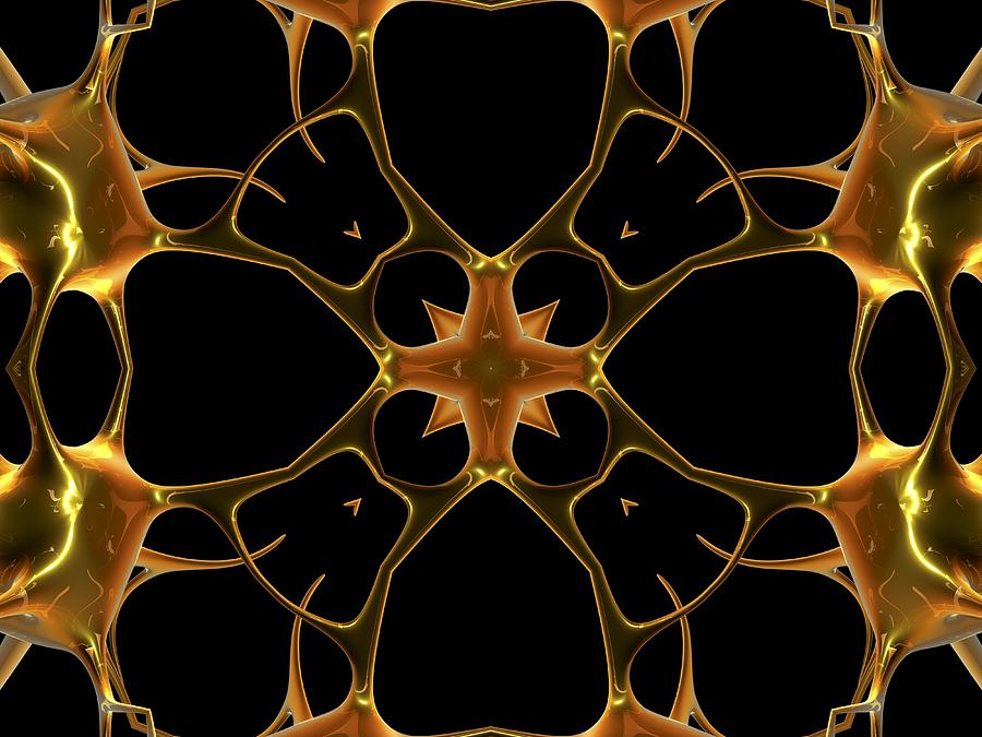 Neurons, Kaleidoscope Artwork #4 Digital Art by Pasieka