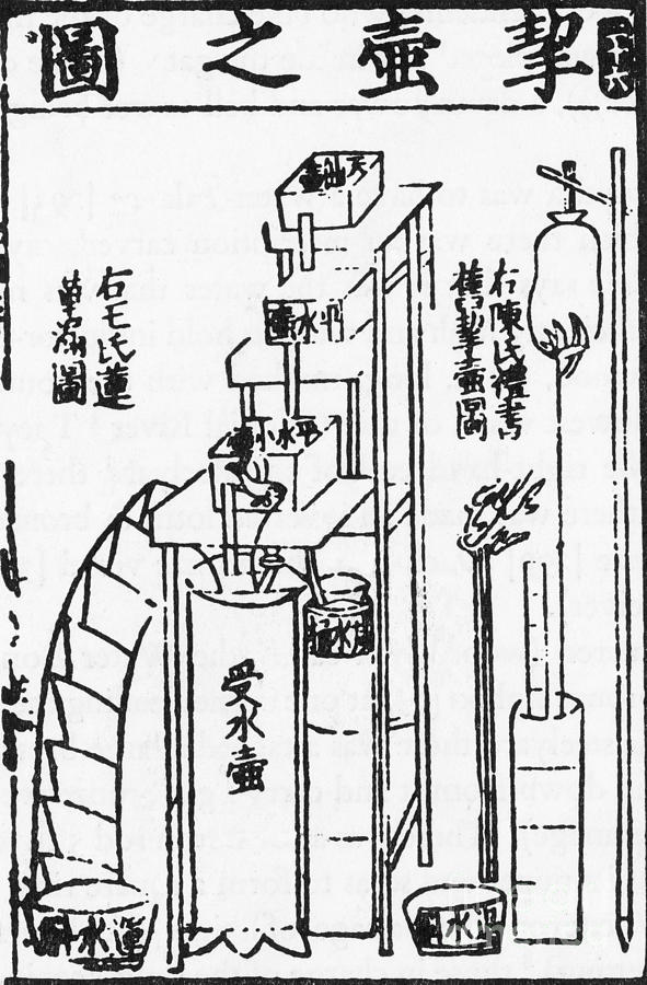 Oldest Water Clock Illustration #4 Photograph by Science Source