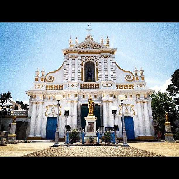 Architecture Photograph - #pondicherry #cathedral #architecture #4 by Sahil Gupta