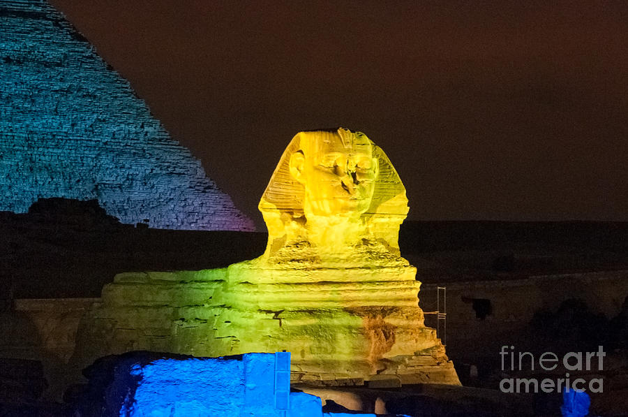 Africa Digital Art - Pyramids of Giza #4 by Carol Ailles