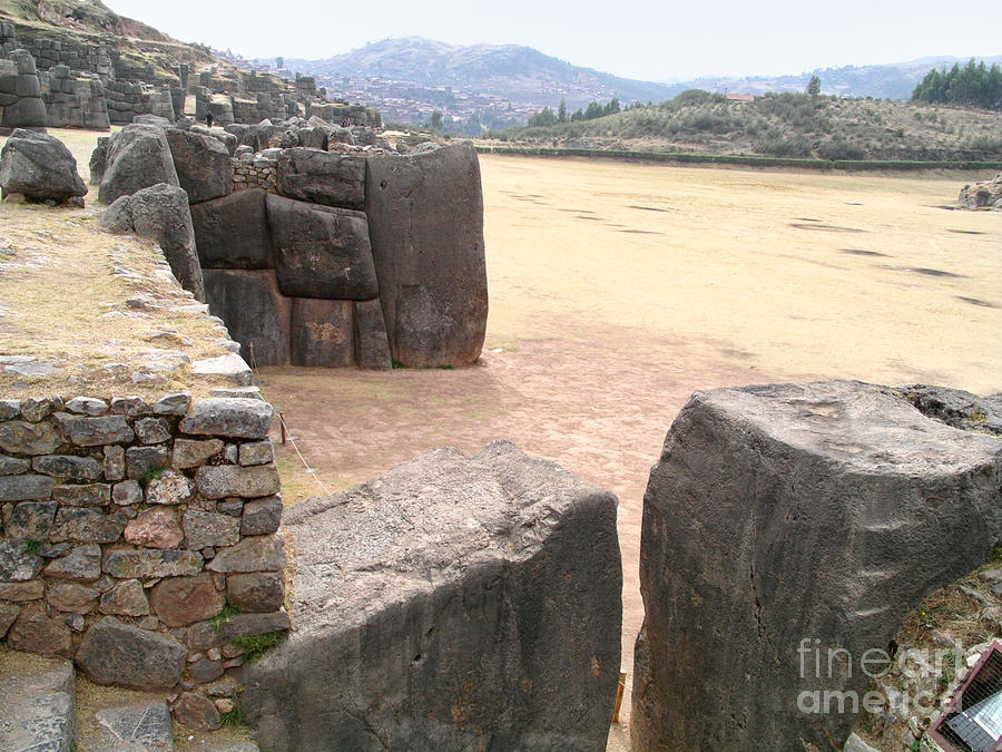 Sacsayhuaman Ruins in Cusco #4 Digital Art by Carol Ailles