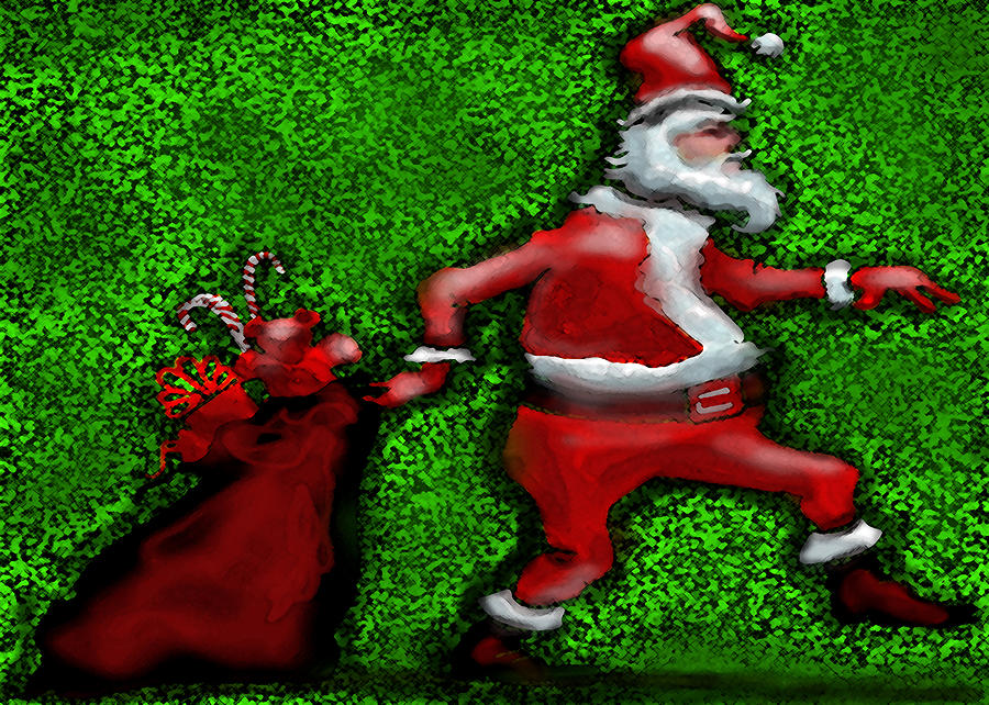 Santa Claus #4 Digital Art by Kevin Middleton