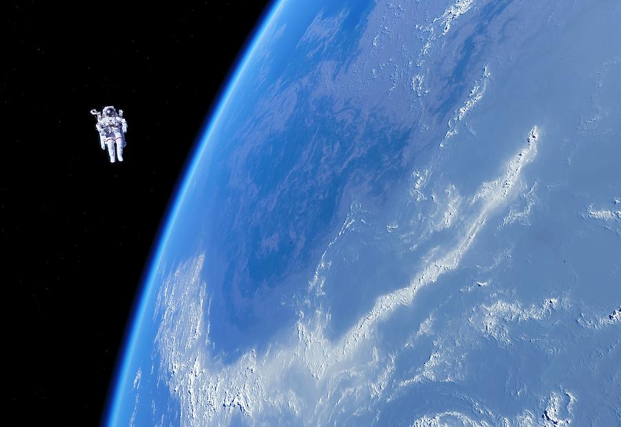 Space Photograph - Spacewalk #4 by Detlev Van Ravenswaay