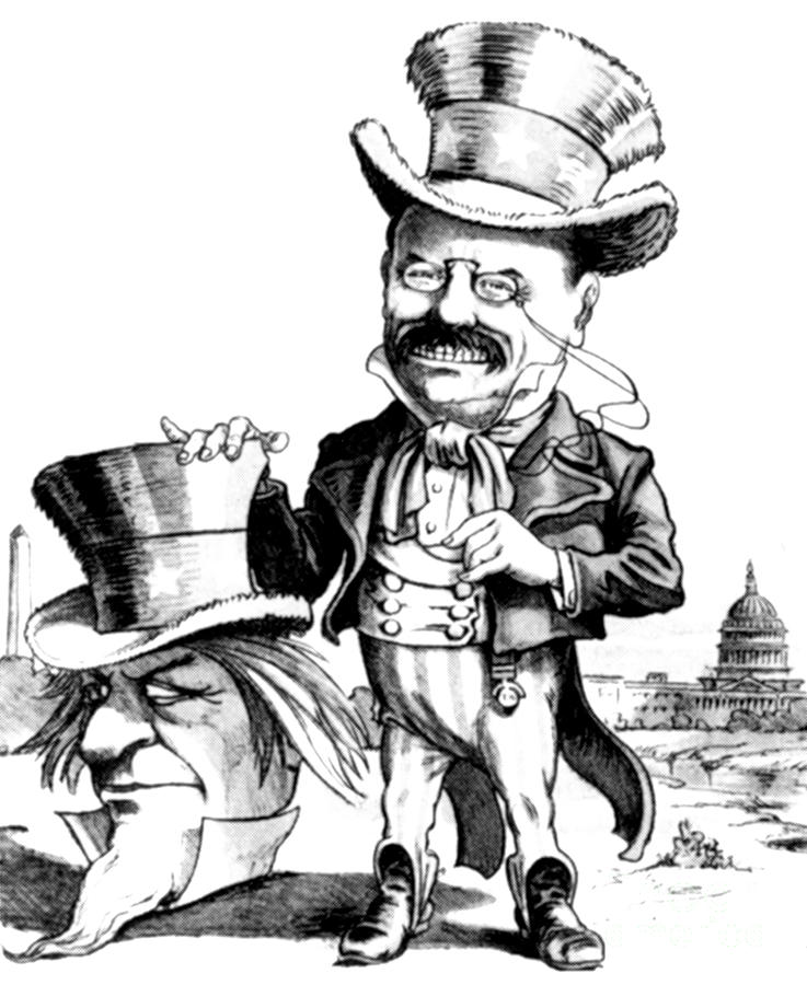 Teddy Roosevelt Cartoon Photograph by Granger Fine Art America