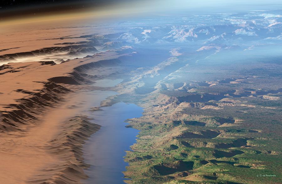 Terraformed Mars Artwork Photograph By Detlev Van Ravenswaay Fine